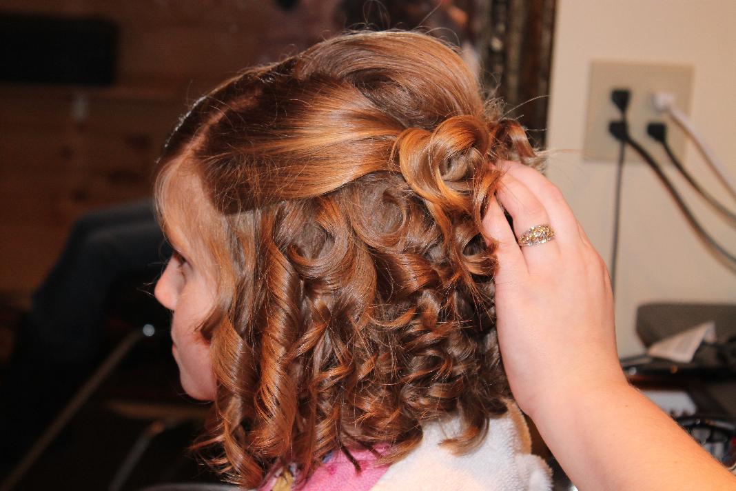flower girl hair