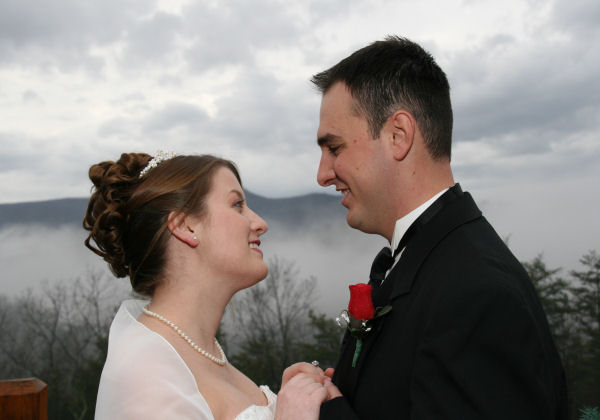 Bridal updo in pigeon forge